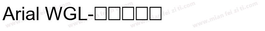 Arial WGL字体转换